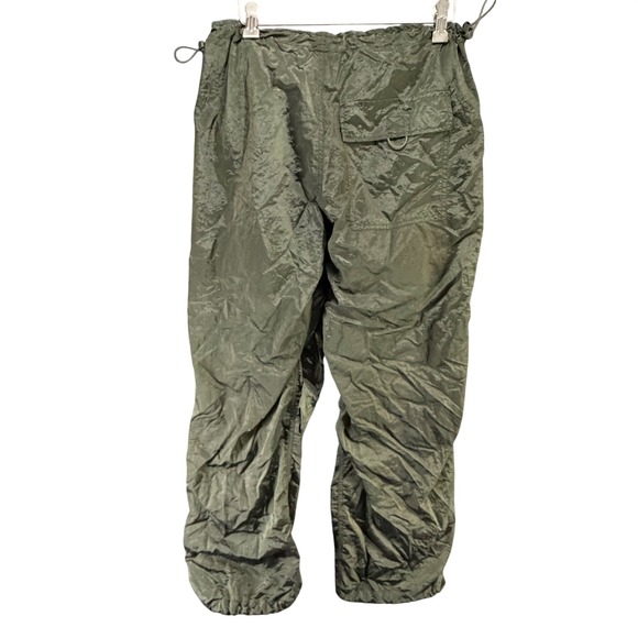 Urban Outfitters Iets Frans Baggy Tech Pants Green Streetwear Utility Size Small - Picture 6 of 16